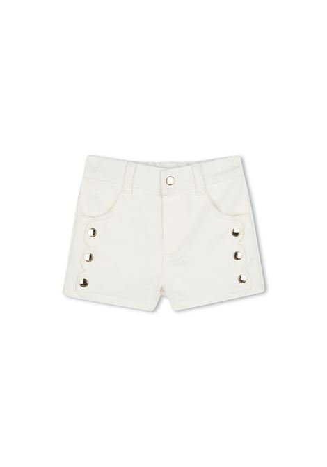 Shorts In Denim Off White CHLOÉ KIDS | C20530117